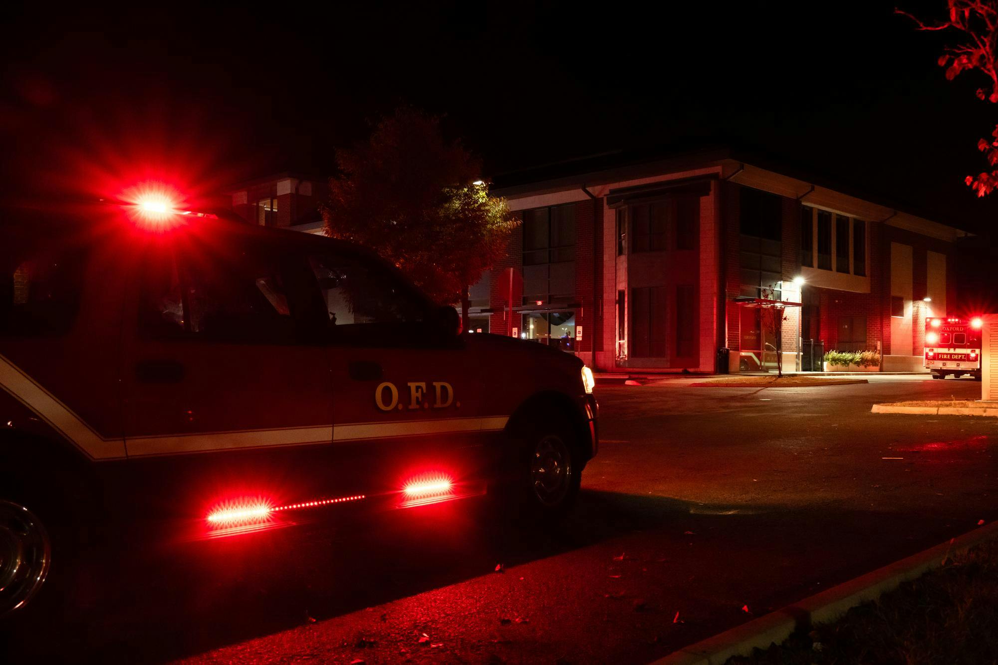 Oxford Lane Library experienced few damages from the Monday night fire. 
