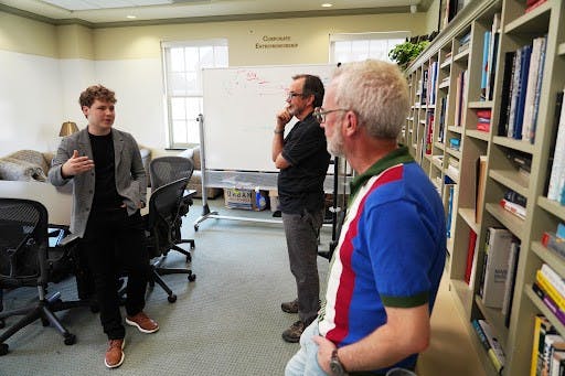 Sophomore Emil Barr, The Miami Student&#x27;s business manager, owns a social media startup valued at more than a quarter of a million dollars.