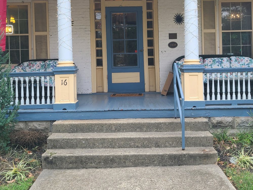 The College Artisans shop faces Campus Avenue in Oxford, Ohio.