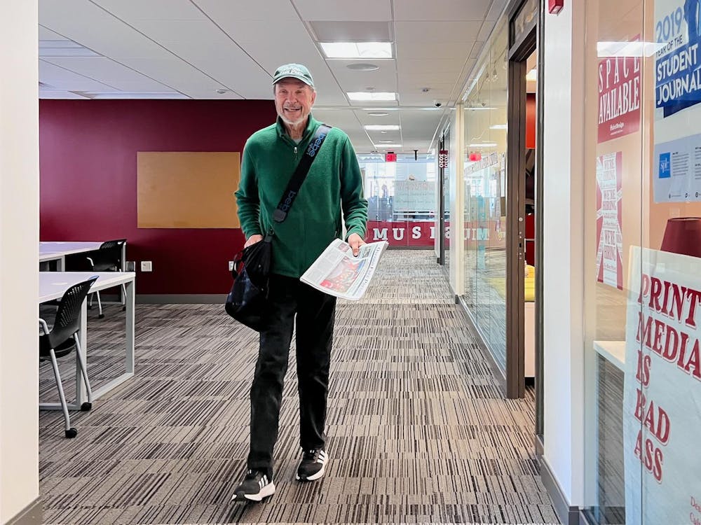 Every Friday, Campbell can be found making his way onto Miami’s campus to deliver the paper.