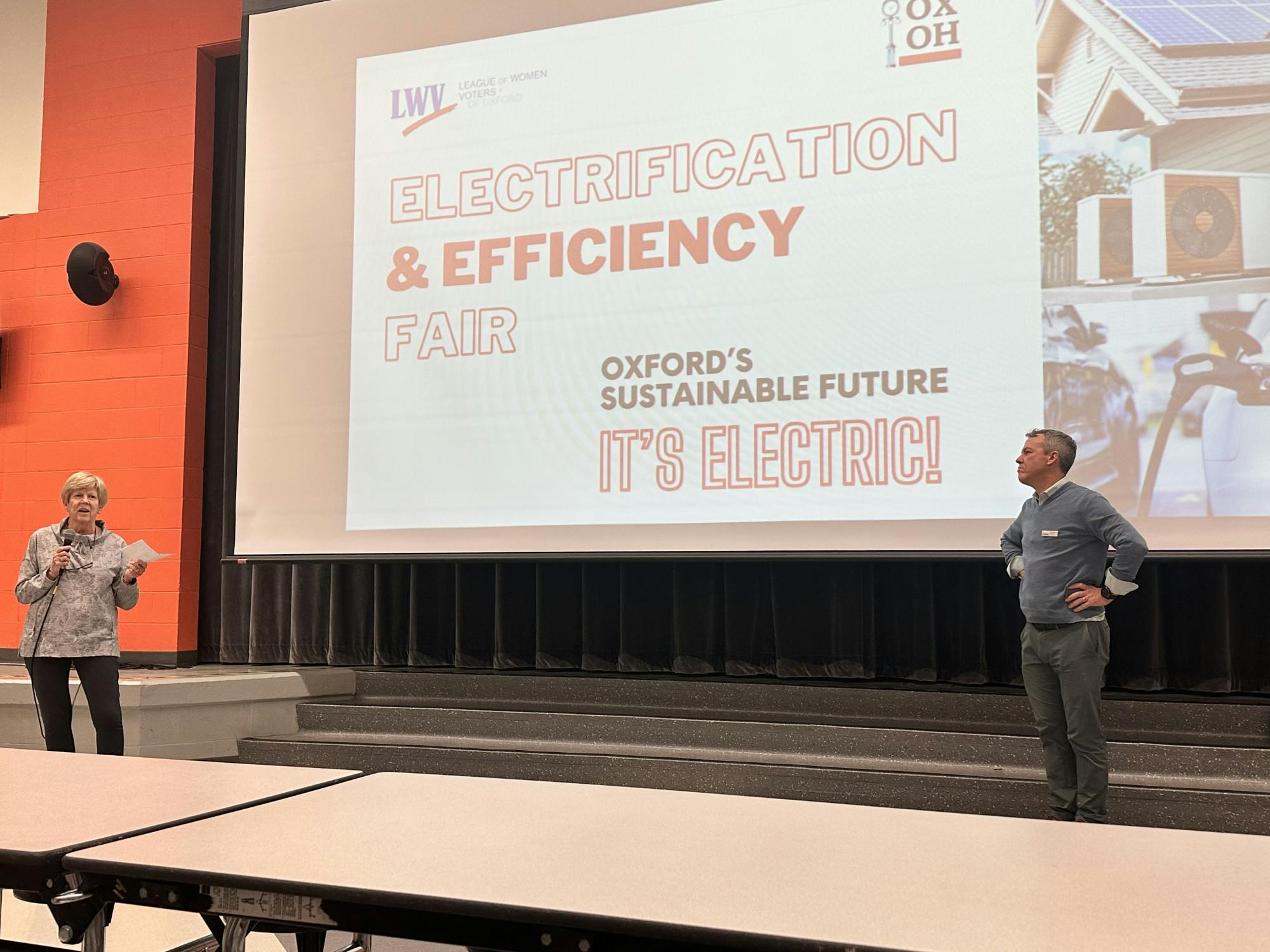 The Electrification Fair gave Oxford residents a way to learn more about the options available for them to switch to renewable energy.