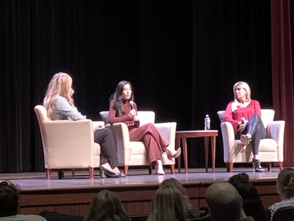 Award-winning journalist Mina Kimes and NFL official Sarah Thomas visited Miami University on Monday, February 20, as a part of the University lecture series.