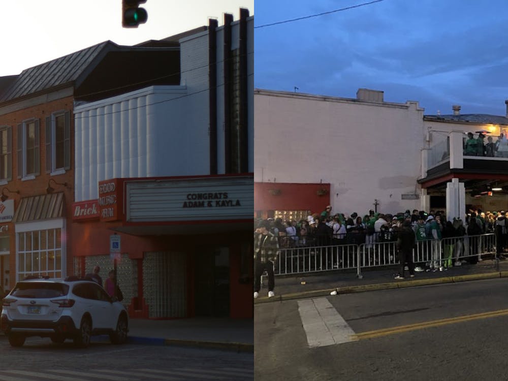 Brick Street Bar in the summer versus on Green Beer Day in March.