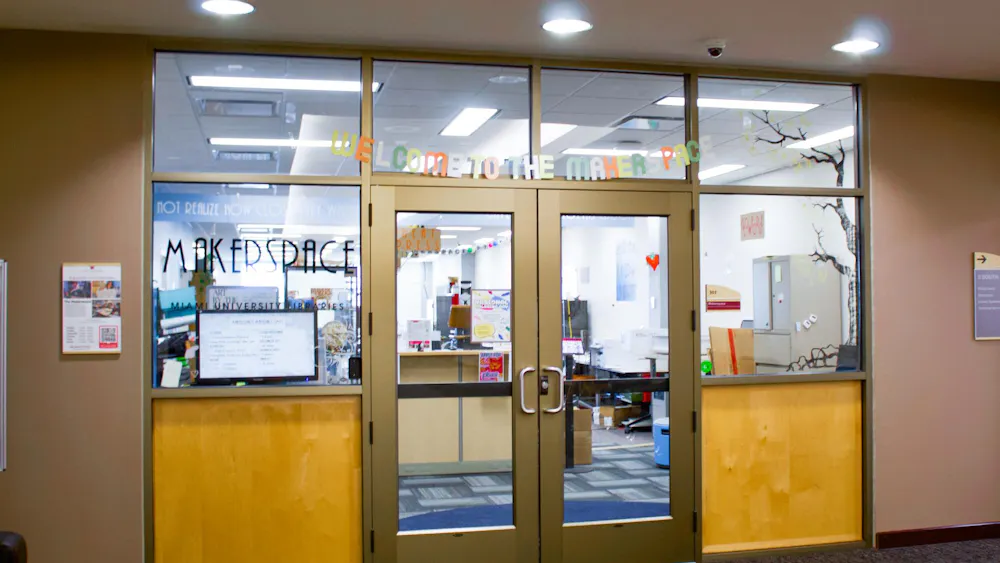 The Makerspace is located on the third floor of King Library.