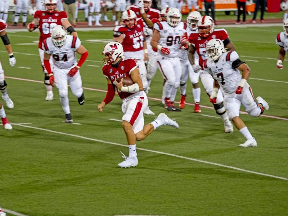 AJ Mayer (pictured, with ball) will make his first career start against Buffalo if Brett Gabbert is unable to play.