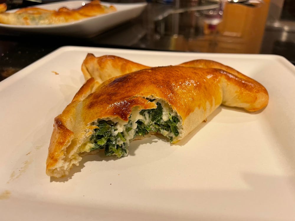 These spinach and feta turnovers received the second ever perfect score from the "Weekly Veg."