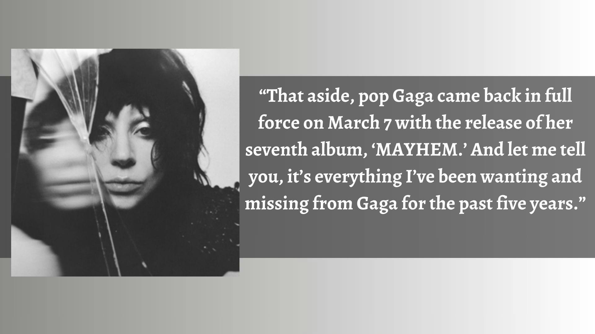 Culture Editor Chloe Southard thinks Lady Gaga has fully returned to the kind of music that makes her great.