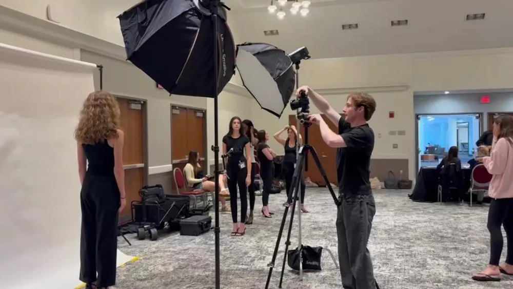 Modeling audition is a full production for MUF&D.
