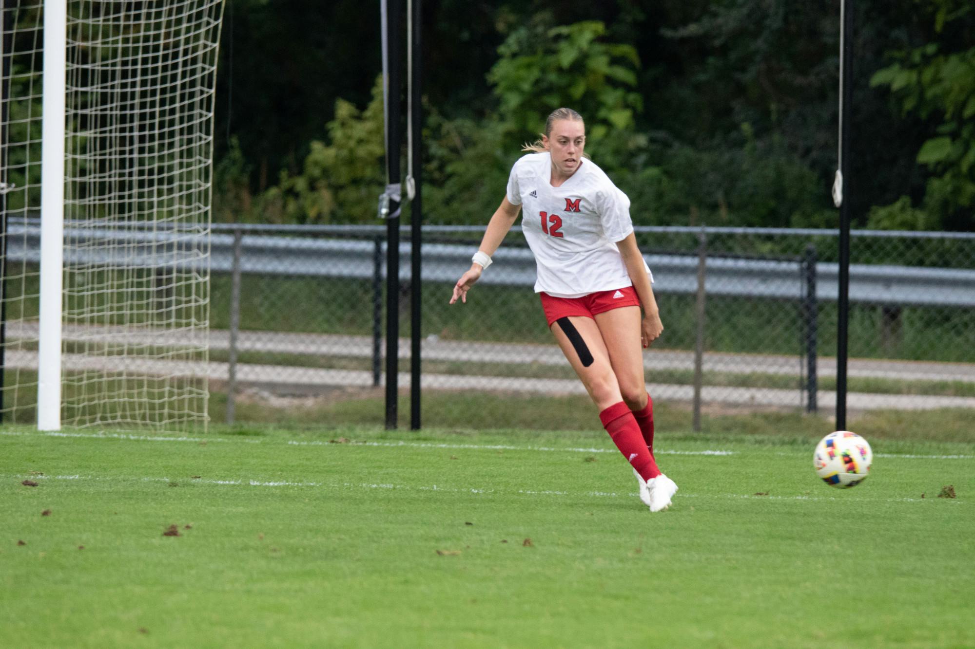 Sophomore Kena Smith had two shots on goal in her 90 minutes against Tennessee Tech