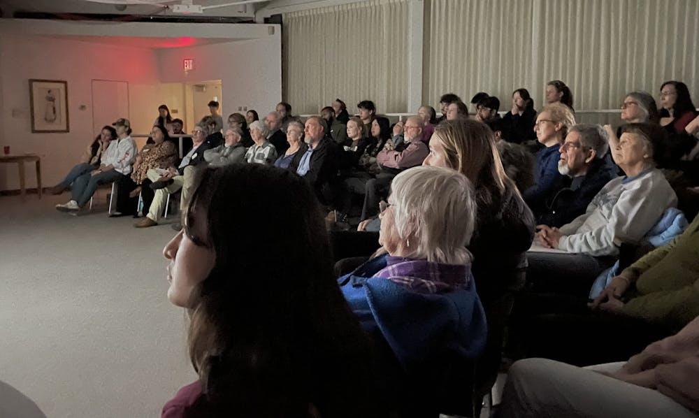 The spring 2024 documentary showcase’s audience was a packed house with Miami students and faculty, as well as Oxford residents.