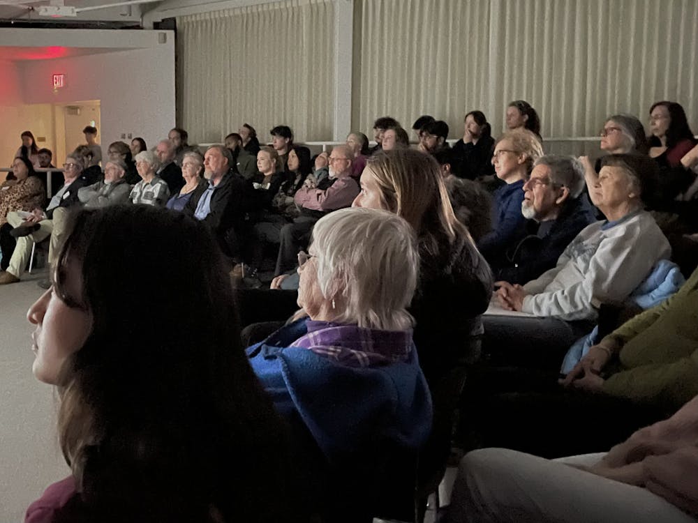 The spring 2024 documentary showcase’s audience was a packed house with Miami students and faculty, as well as Oxford residents.