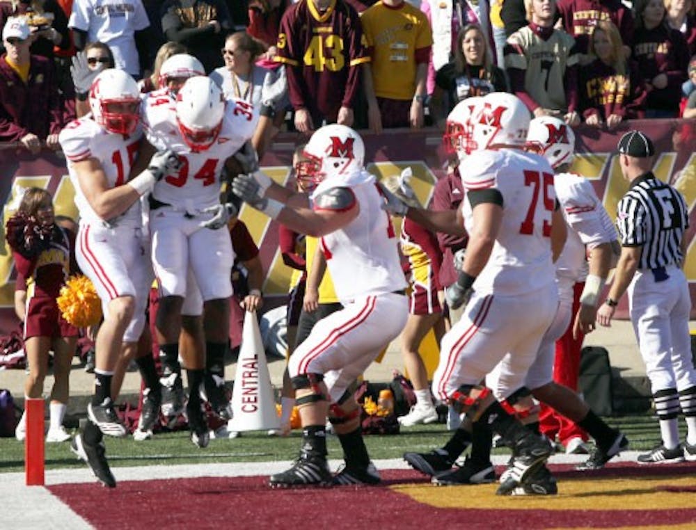 The Miami University football team celebrates its MAC success and prepares for a battle with rival Ohio University during Homecoming weekend.