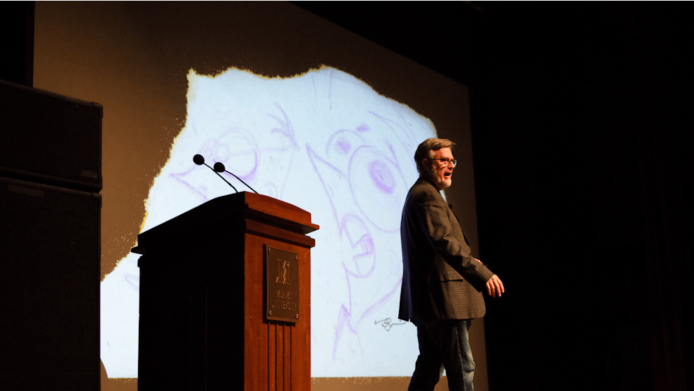Dan Povenmire, co-creator of "Phineas and Ferb," kicked off Miami's lecture series with a high turnout event.