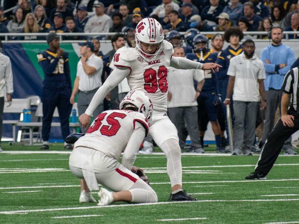 Graham Nicholson is the only Miami University football player ever to win a national player award. 