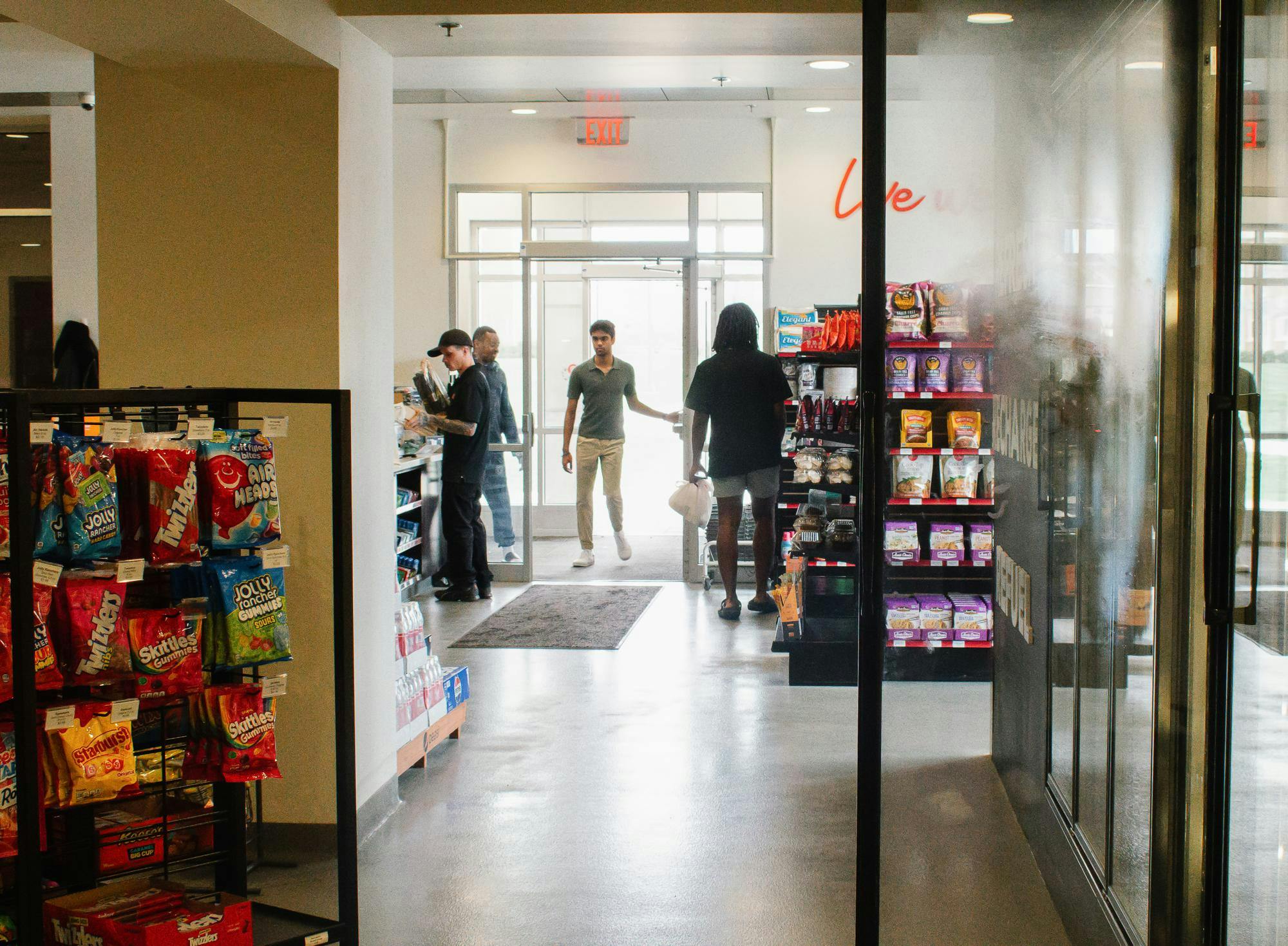 Students use Martin Dining Commons for the market, grab-and-go, and traditional dining hall options. 