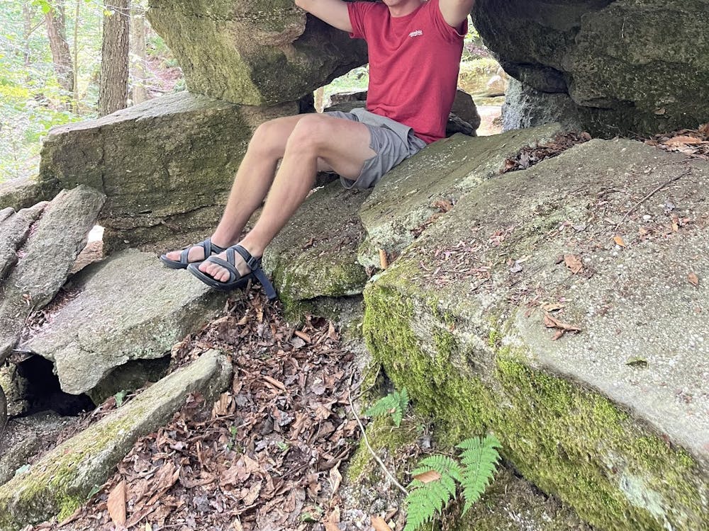 How can you not act childish when there are big rocks to climb?