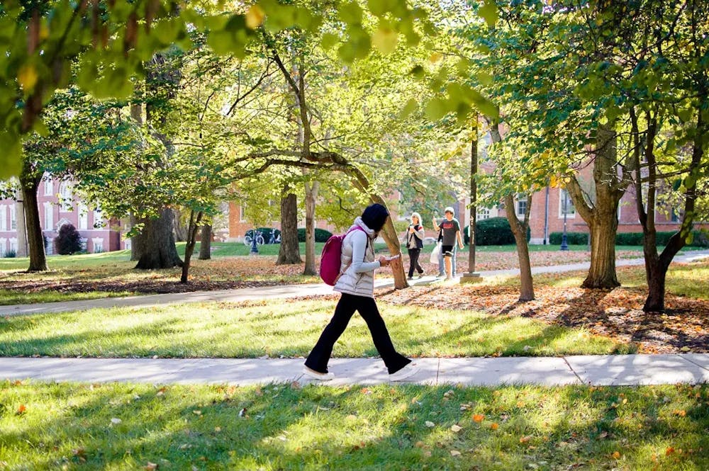 The grassy open spaces across Miami's campus are cherished by students and alumni.