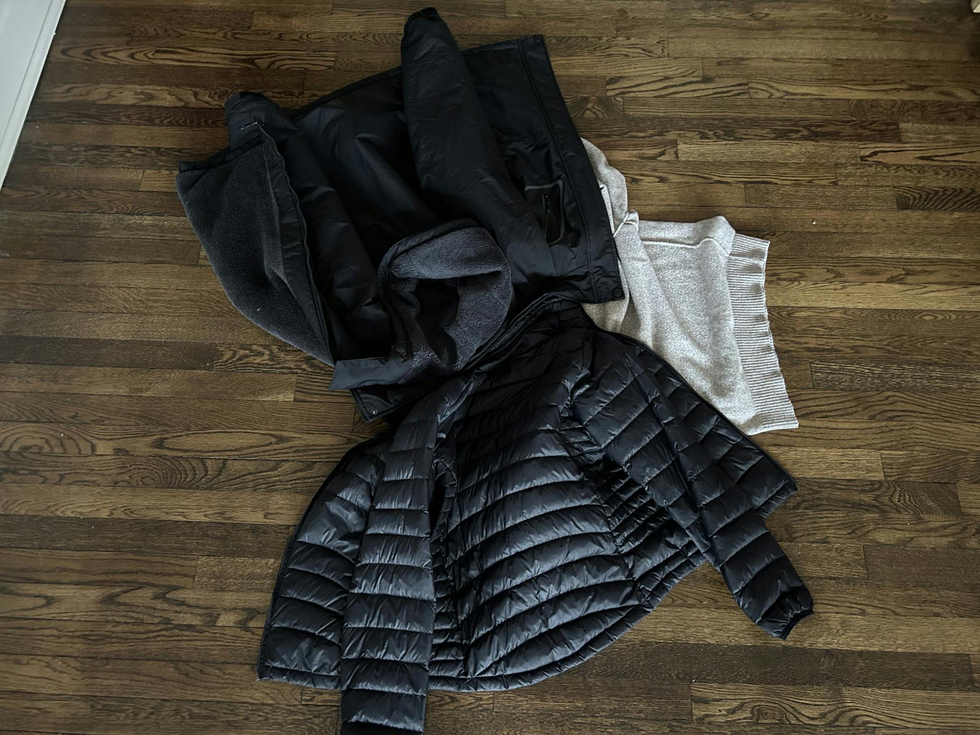 Students should wear winter coats, but feel free to dress up underneath with neutral shades like beige.