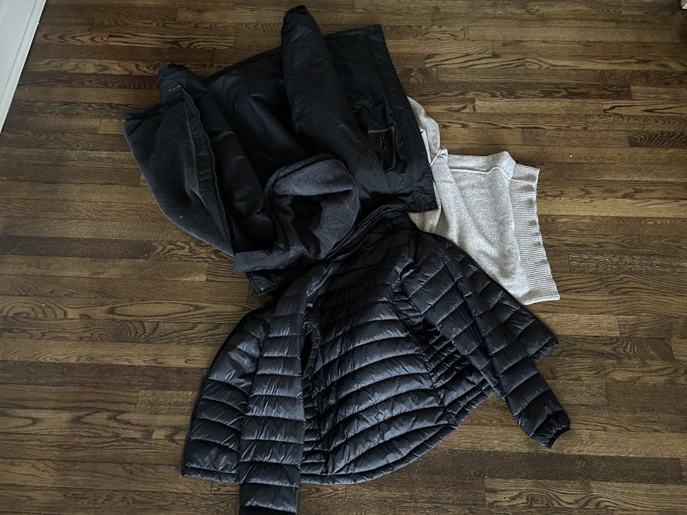 Students should wear winter coats, but feel free to dress up underneath with neutral shades like beige.