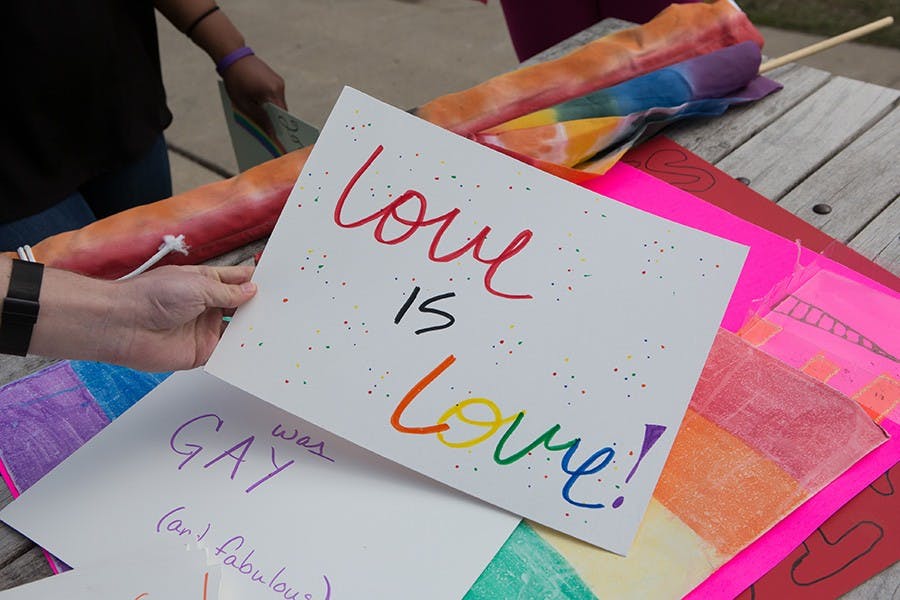 Fifth annual Pride Parade at Miami University. Photo contributed by Matt Metzler.