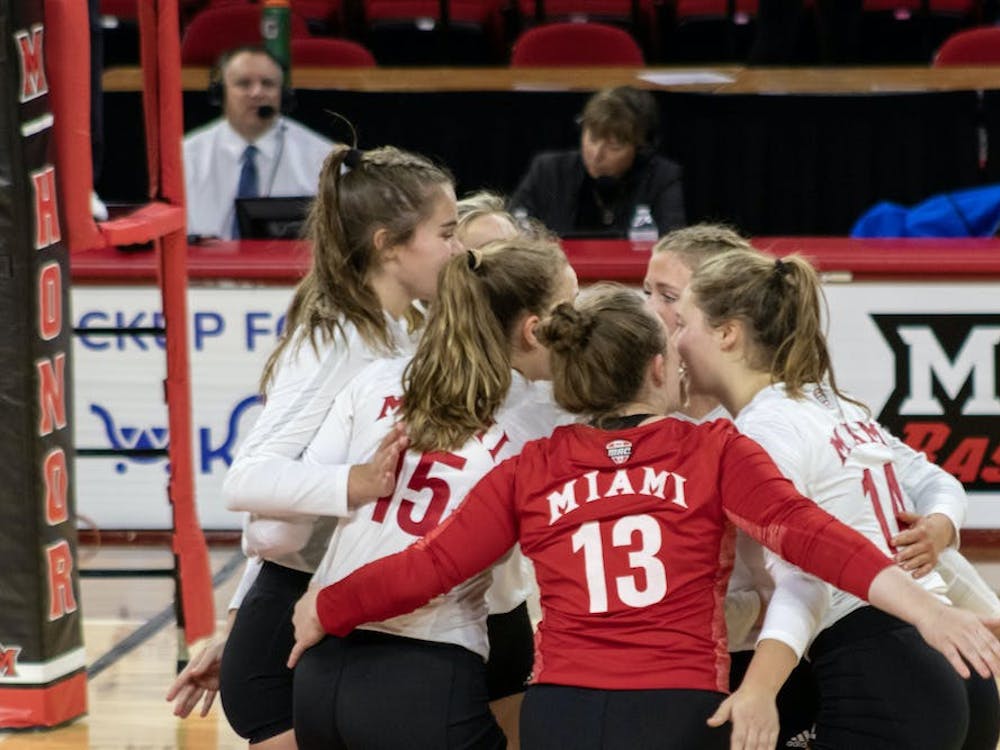 The Miami RedHawks volleyball team will play the Ohio University Bobcats Oct. 20 and Oct. 21.