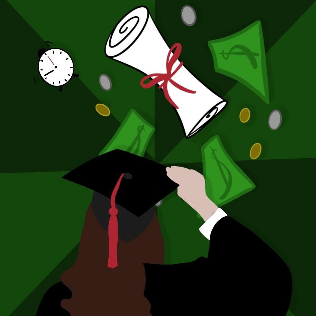 Graduate students stress as summer nears.