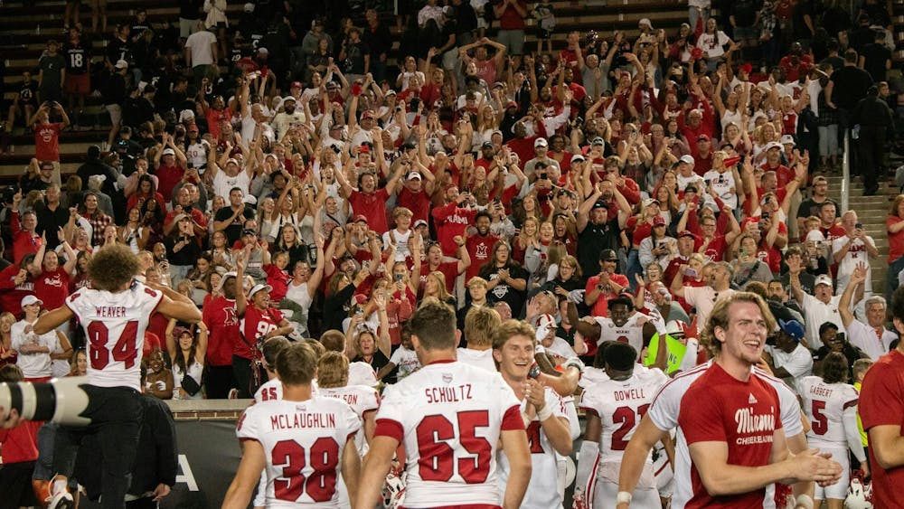 <p>The RedHawks snapped their 16-game losing streak last year at Nippert Stadium in an overtime victory</p>