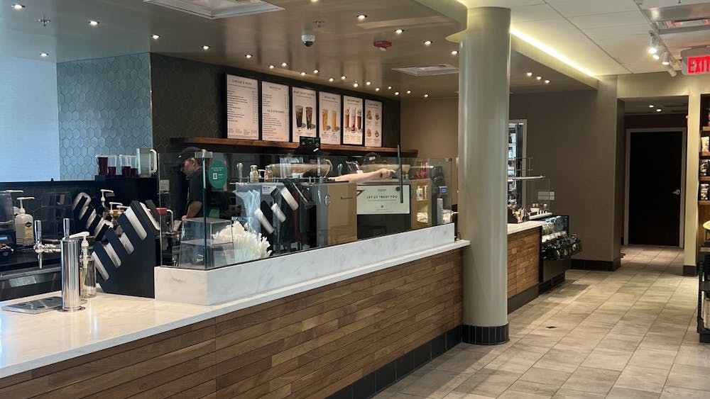 Many students find jobs on campus, including at the Shriver Starbucks.