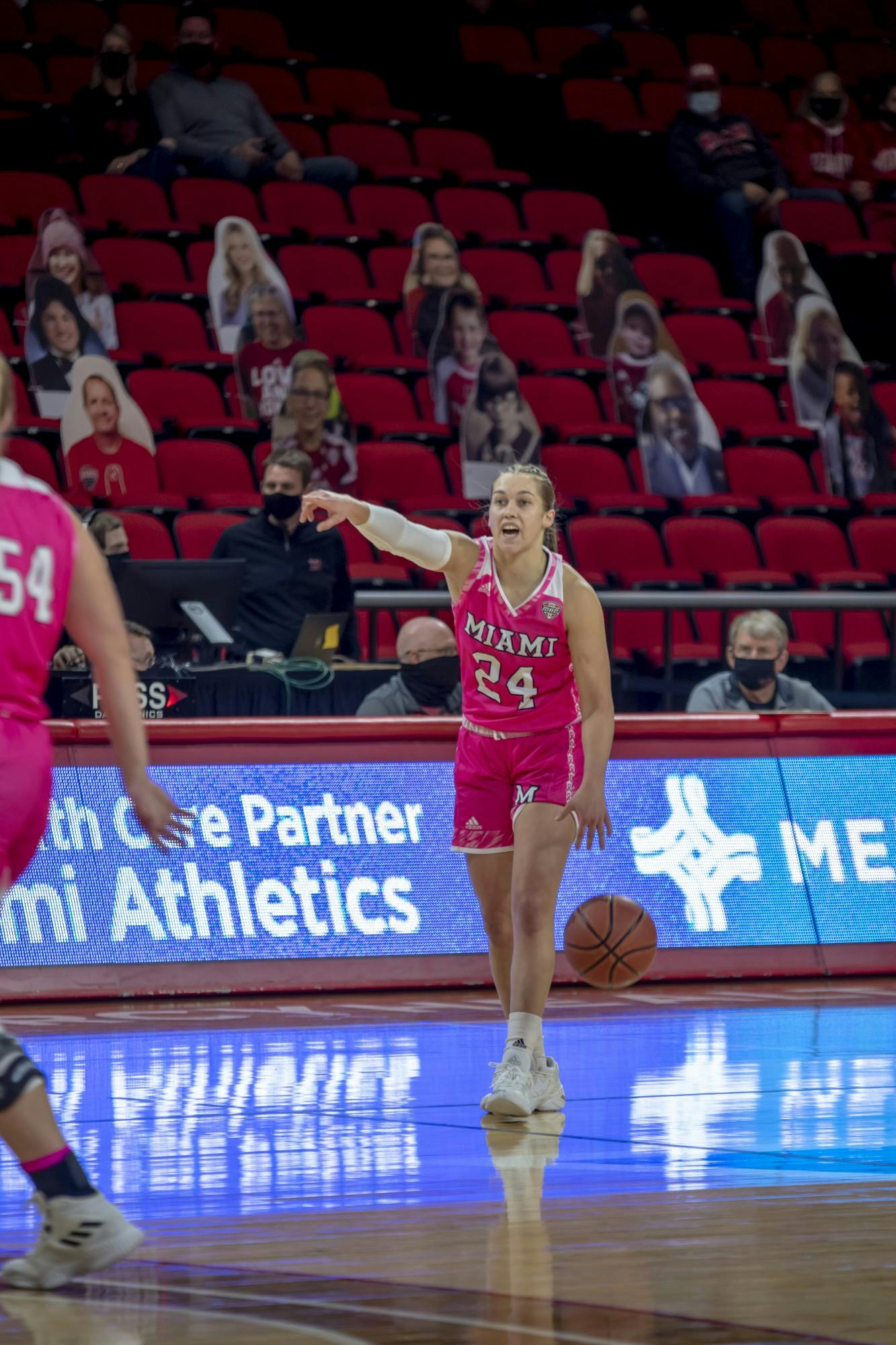 Sophomore guard Peyton Scott scored a career-high 39 points in Saturday&#x27;s loss to Ball State, her fourth straight game with 30 or more points.