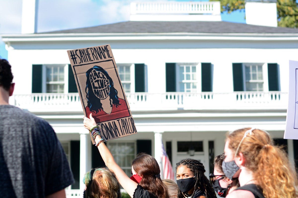 More than 100 protestors marched through Oxford demanding actionable change from the university regarding the Black student experience at Miami. 