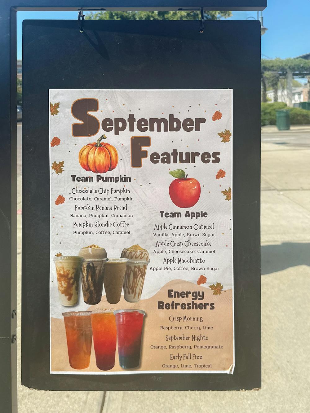 Uptown Blends, located on High Street, has an array of fall-inspired drink options on its September menu.