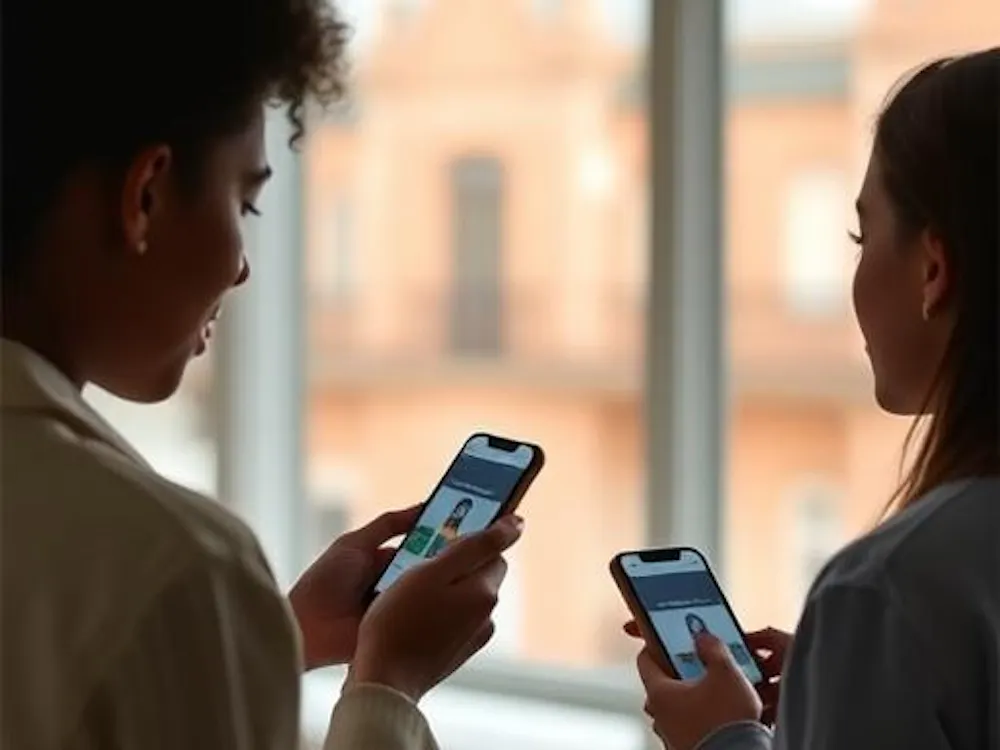 Teens using social media. Photo courtesy of Scienmag.com