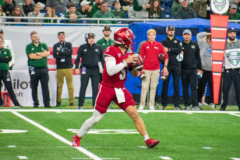 Quarterback Brett Gabbert at the MAC championship on Dec. 7