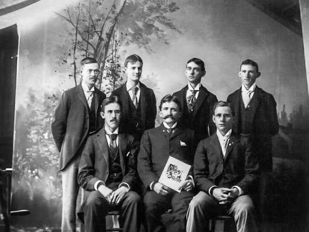 The Miami Student’s 1894 staff poses for a photo.
