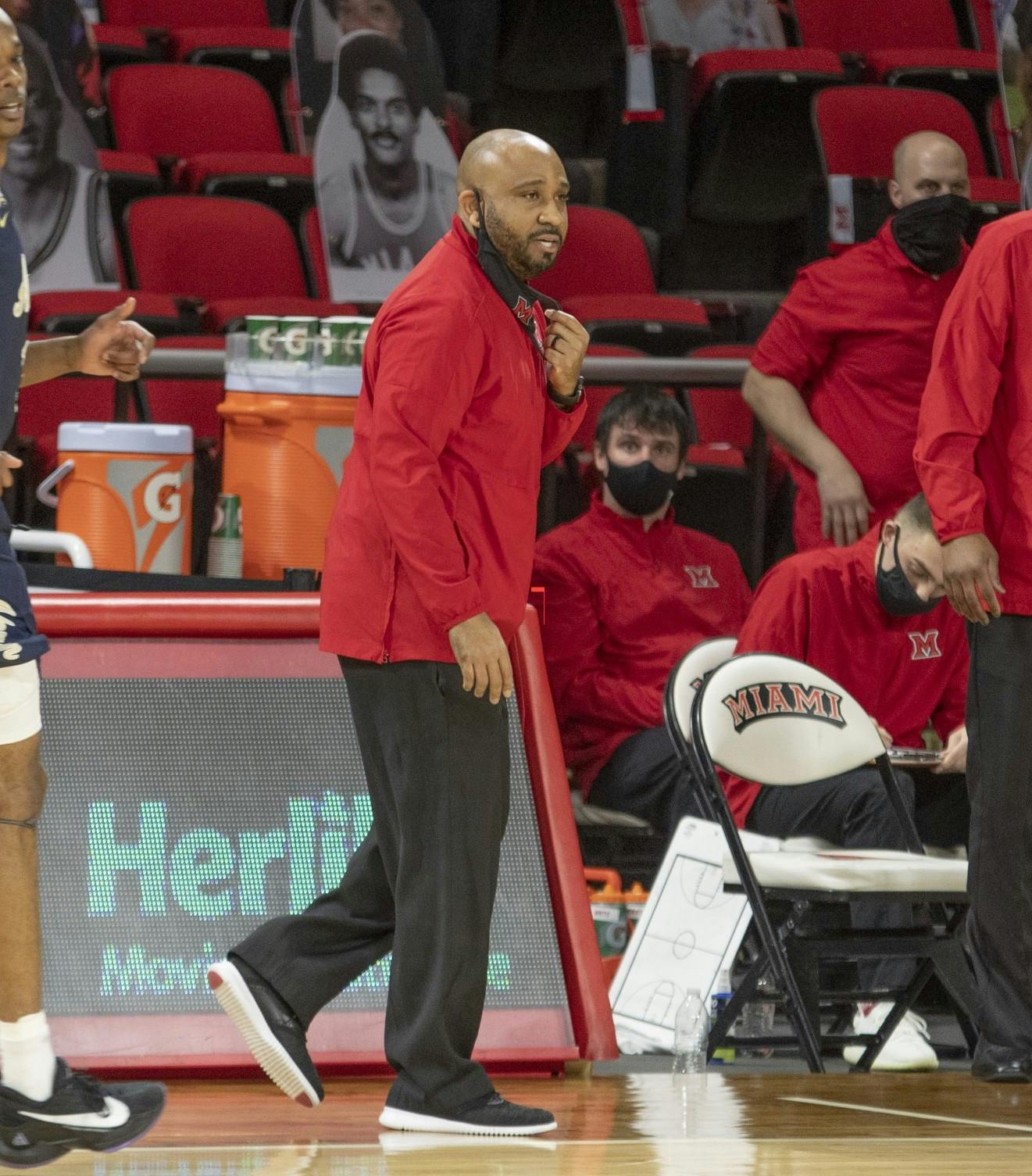 Jack Owens (pictured) is out as head coach of the Miami University basketball team after leading the RedHawks to a 70-82 record over five seasons.