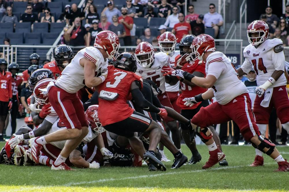 Miami battles UC in the Battle for the Victory Bell on Sept. 19