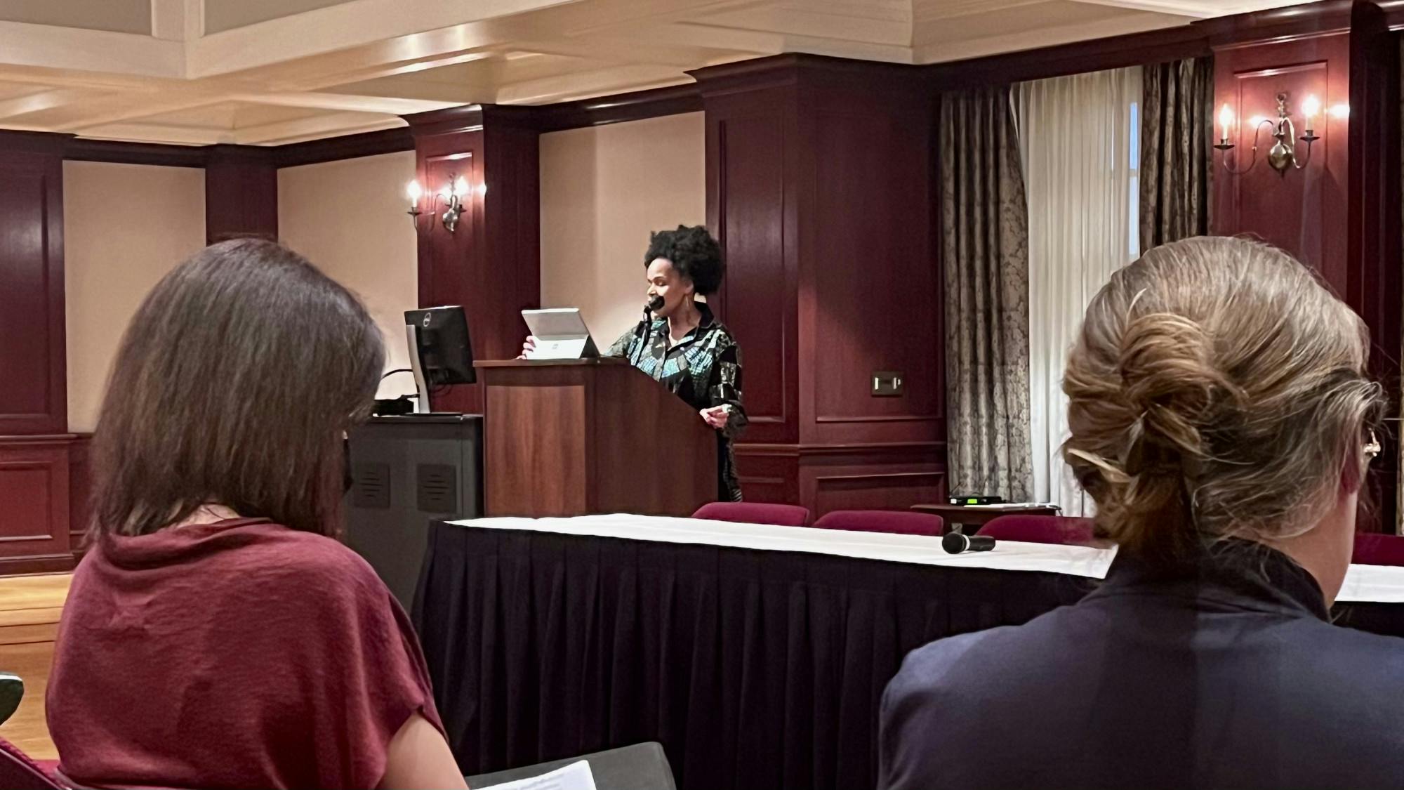 Jennifer James was the keynote speaker on the first day of this year's Altman Lecture Series Symposium.