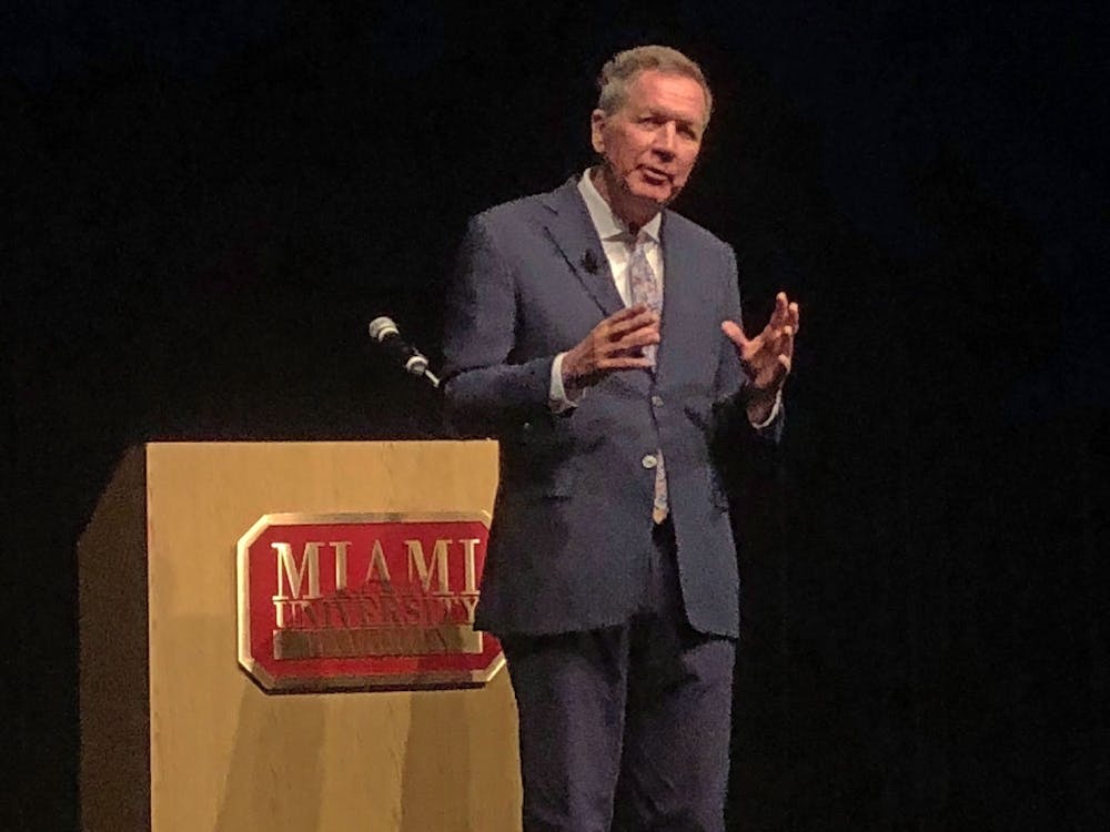 Former Ohio governor John Kasich talked about the impact an ordinary citizen can have at his lecture on the Hamilton campus. 