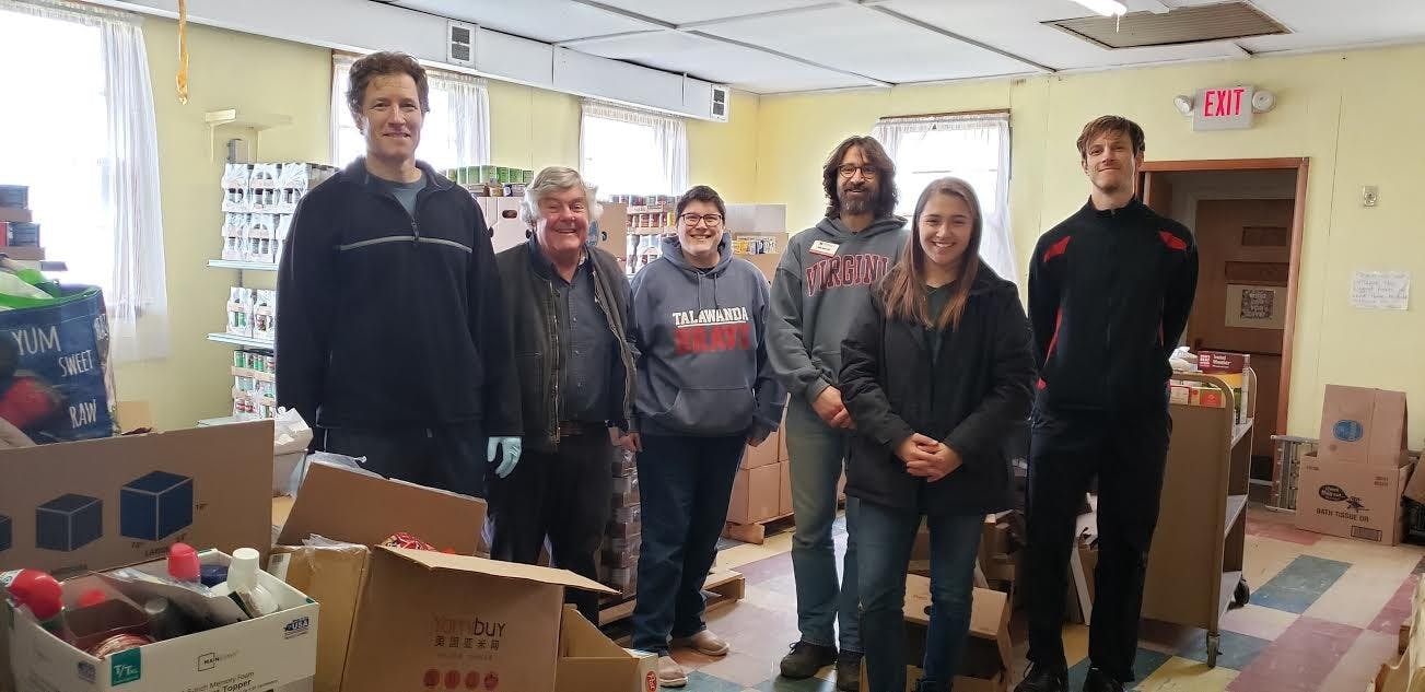ShareFest volunteers picked up food and personal care items donated in the residence halls. 