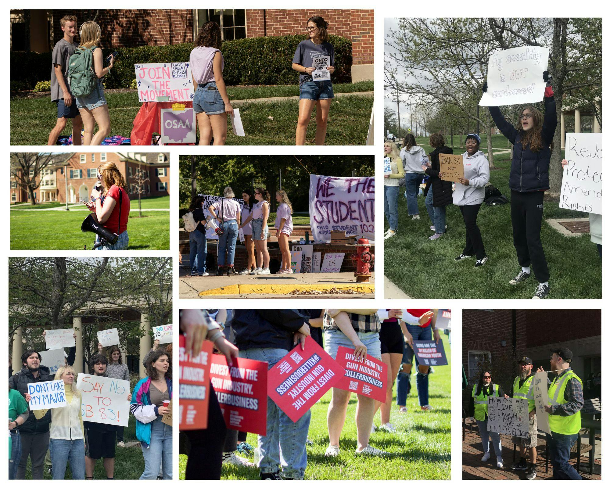 Free speech is seen throughout Miami's campus. 