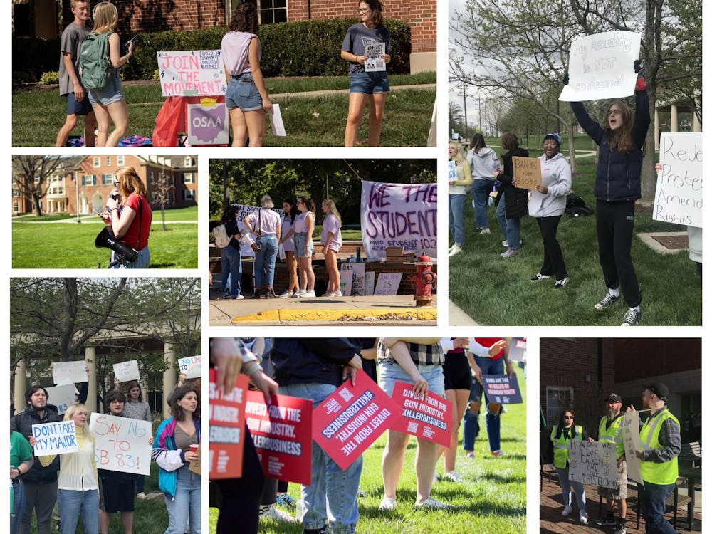 Free speech is seen throughout Miami's campus.
