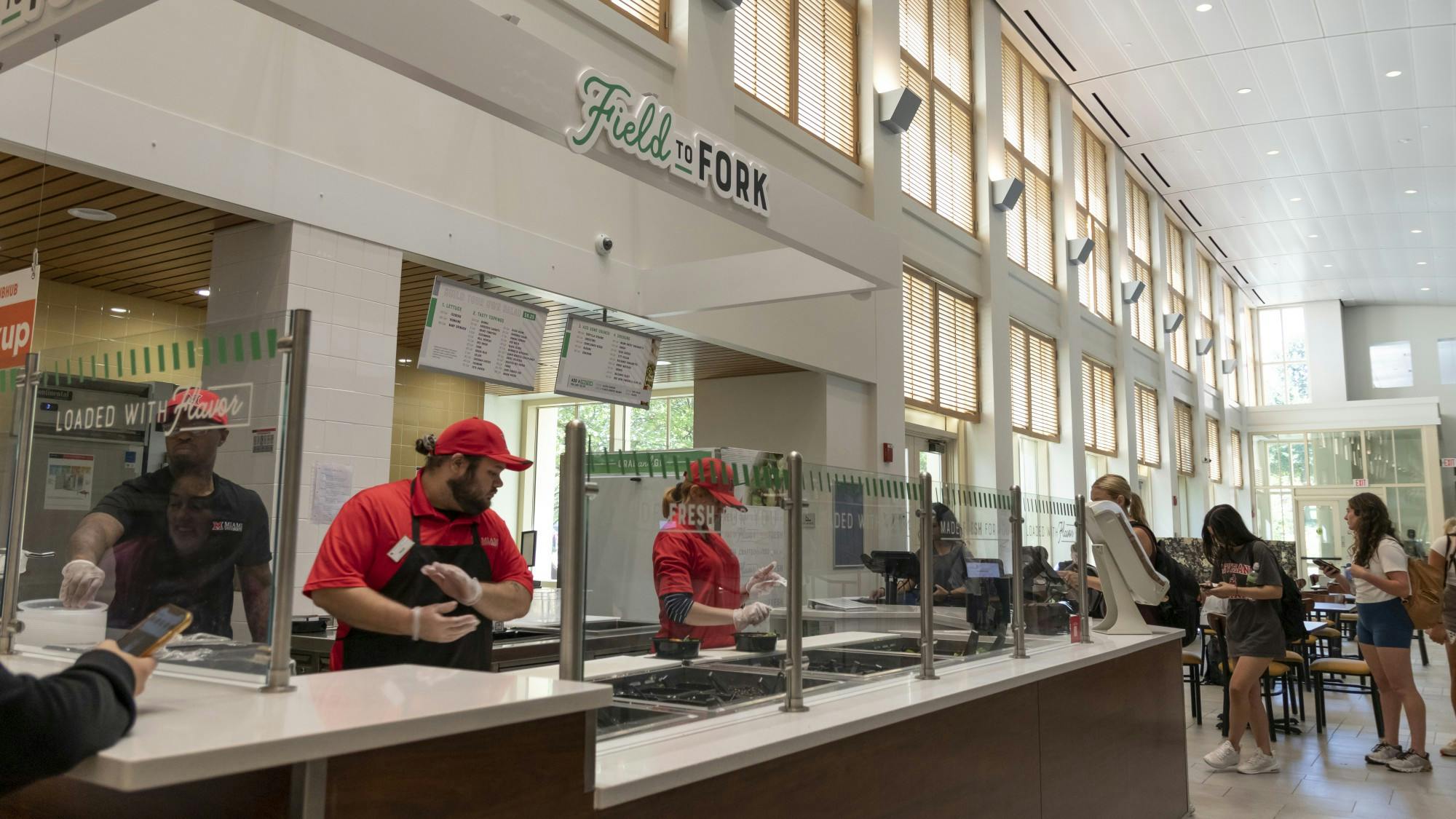 Miami University has undergone many changes in menus, food and restaurants following their outsourcing to Aramark Corporation. Field to Fork, picture above, moved into Sumeshi's old spot.