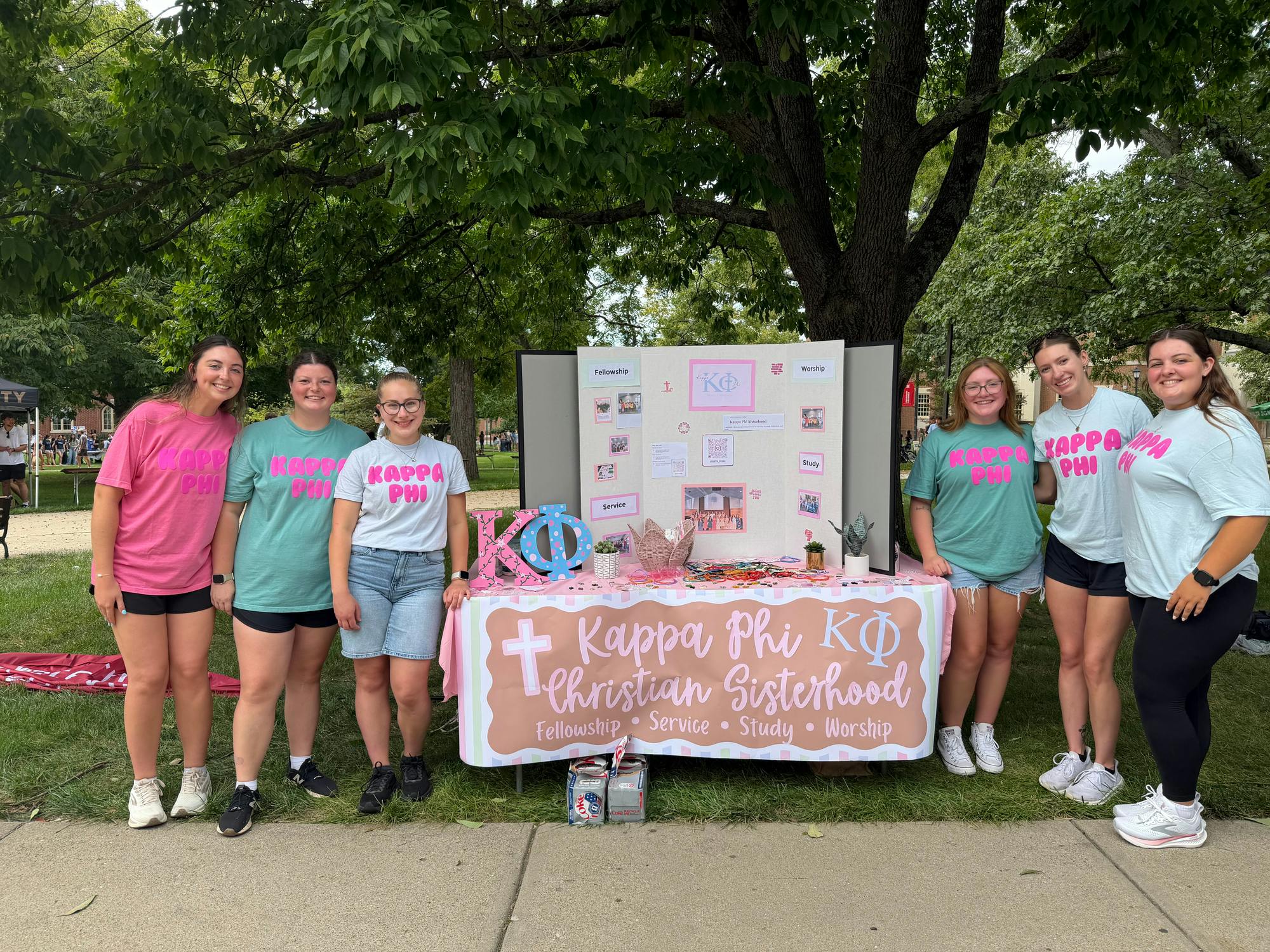 Kappa Phi attended Mega Fair Aug. 30th in the Academic Quad in an attempt to build awareness and talk to prospective students.