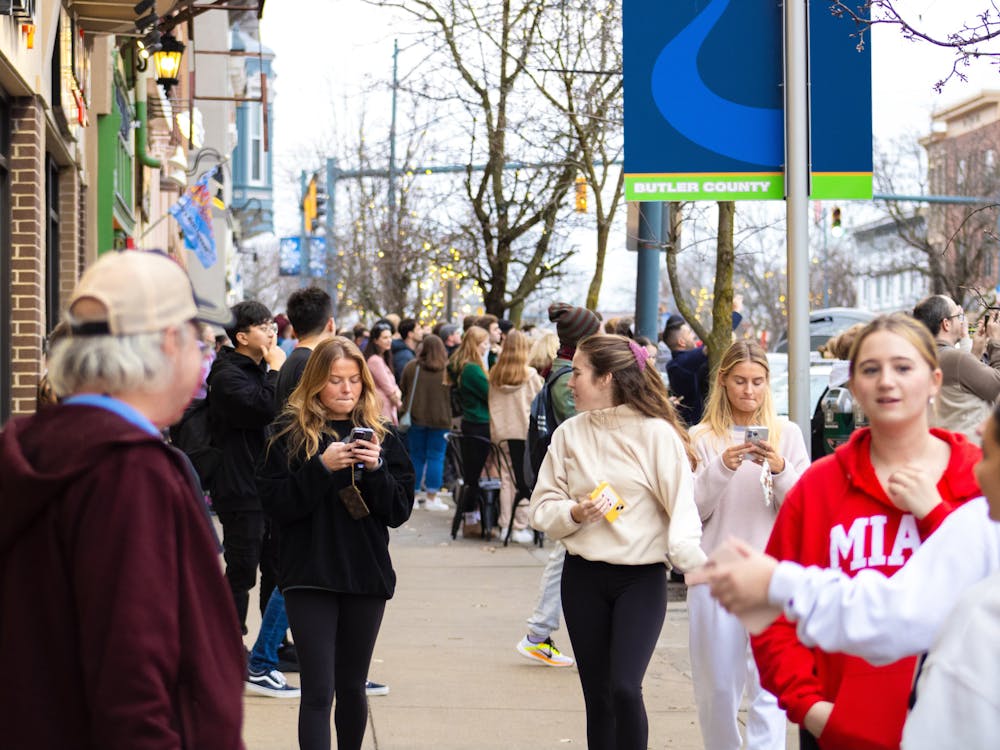 Dozens of students and community members gathered in hopes they would see Sylvester Stallone.