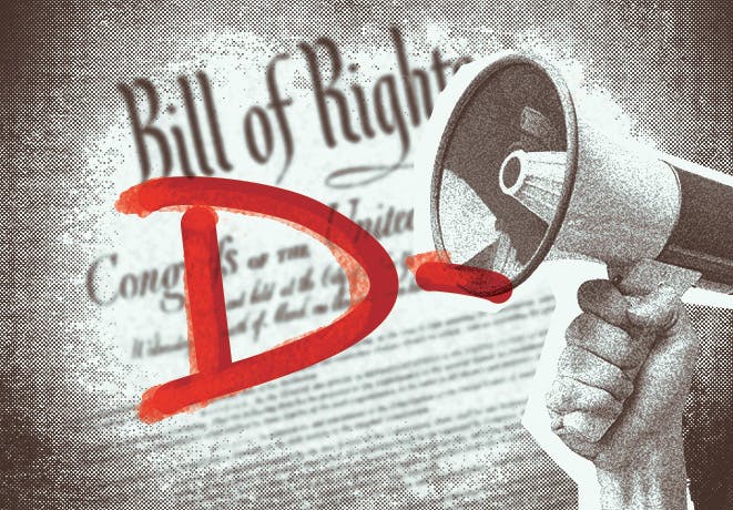 While Miami University received a failing grade for free speech, it was not abnormally low for Ohio universities. 