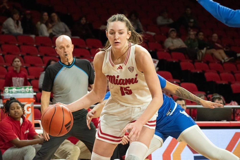 Sophomore Amber Tretter returns for her second year at Miami after a successful first outing in 2023-24, where she scored 300 points on the season. 