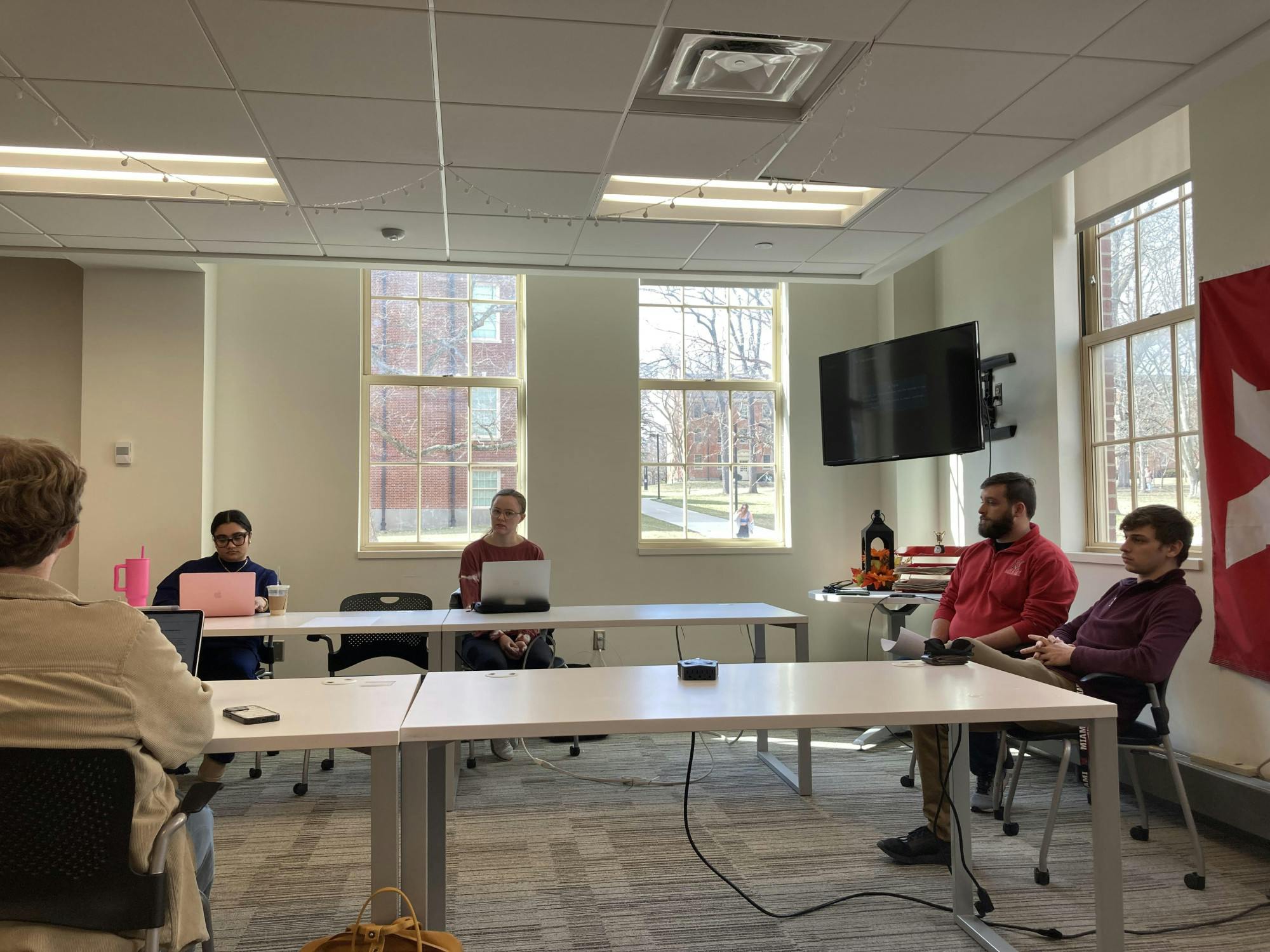 Spencer Mandzak and Patrick Houlihan argued that they should be on the student body president ballot following a miscommunication.