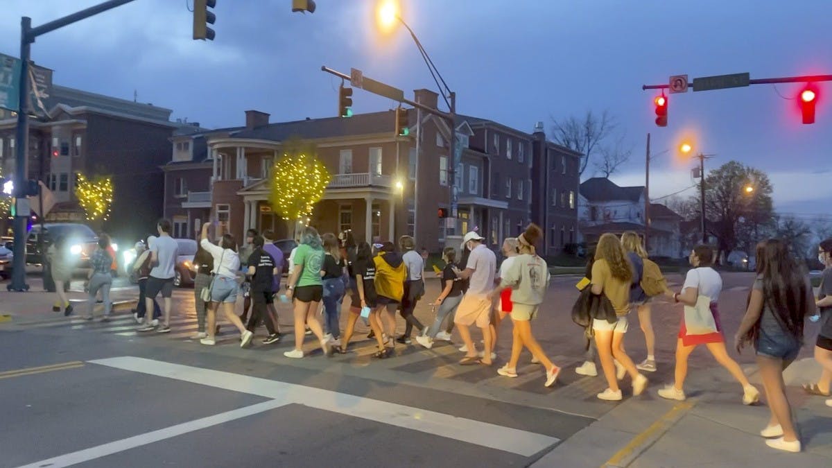 FWORD and SASS organized a protest against sexual assault on April 7.