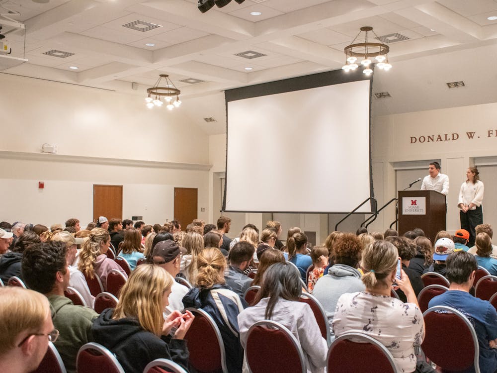 About 175 people attended the commemoration of the Oct. 7 attack and listened to speakers talk about their experiences since then.