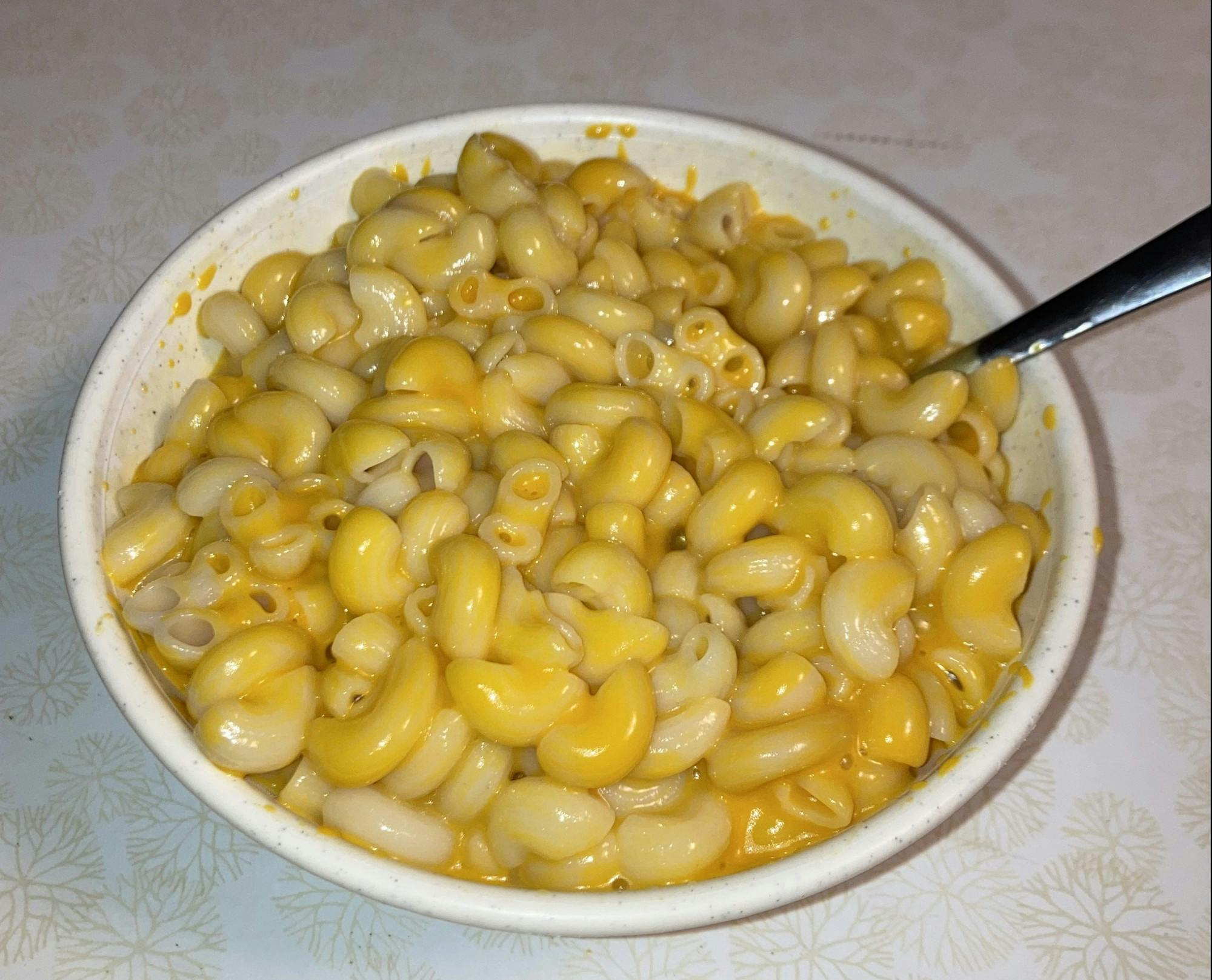 Despite looking like regular mac and cheese, this Daiya Cheddar Mac & Cheeze is not only vegan, but also gluten-free --- and delicious!